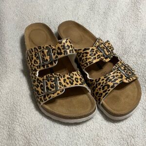 Leopard Print Sandals